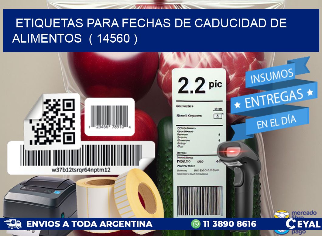 ETIQUETAS PARA FECHAS DE CADUCIDAD DE ALIMENTOS  ( 14560 )