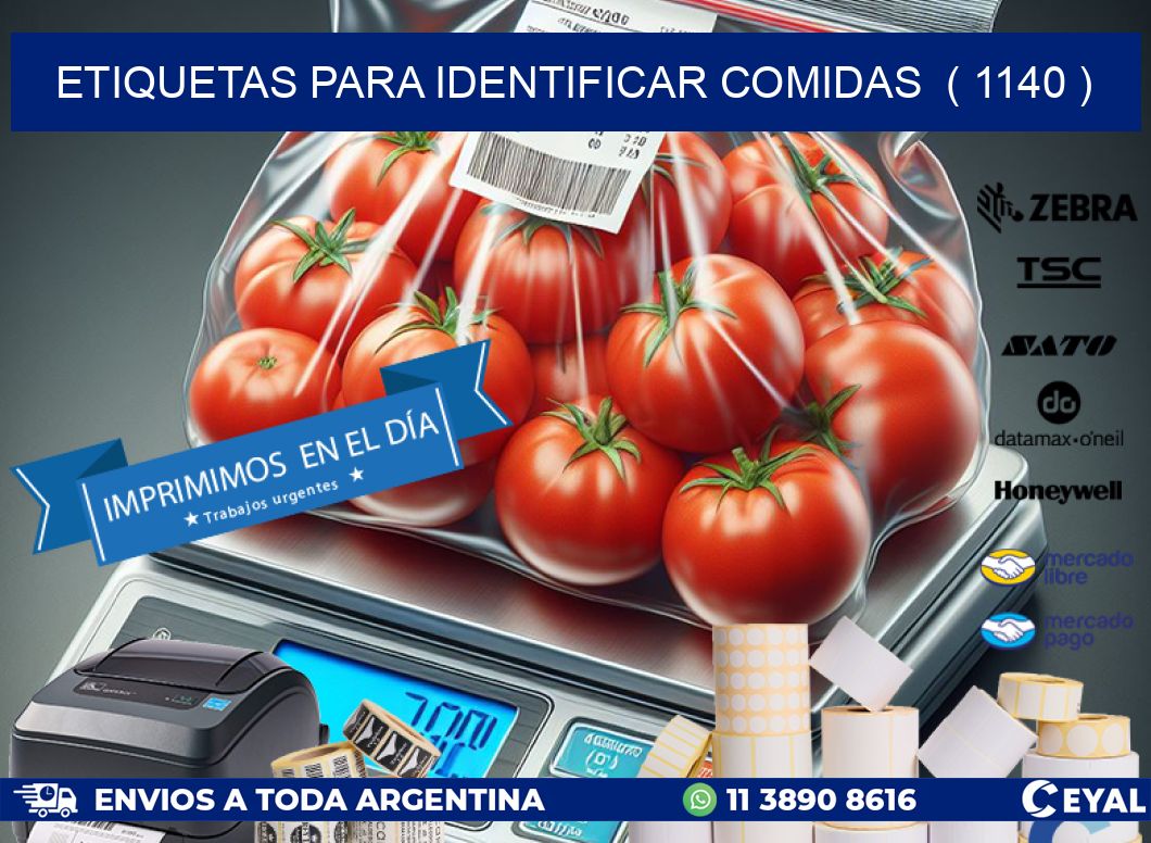 ETIQUETAS PARA IDENTIFICAR COMIDAS  ( 1140 )