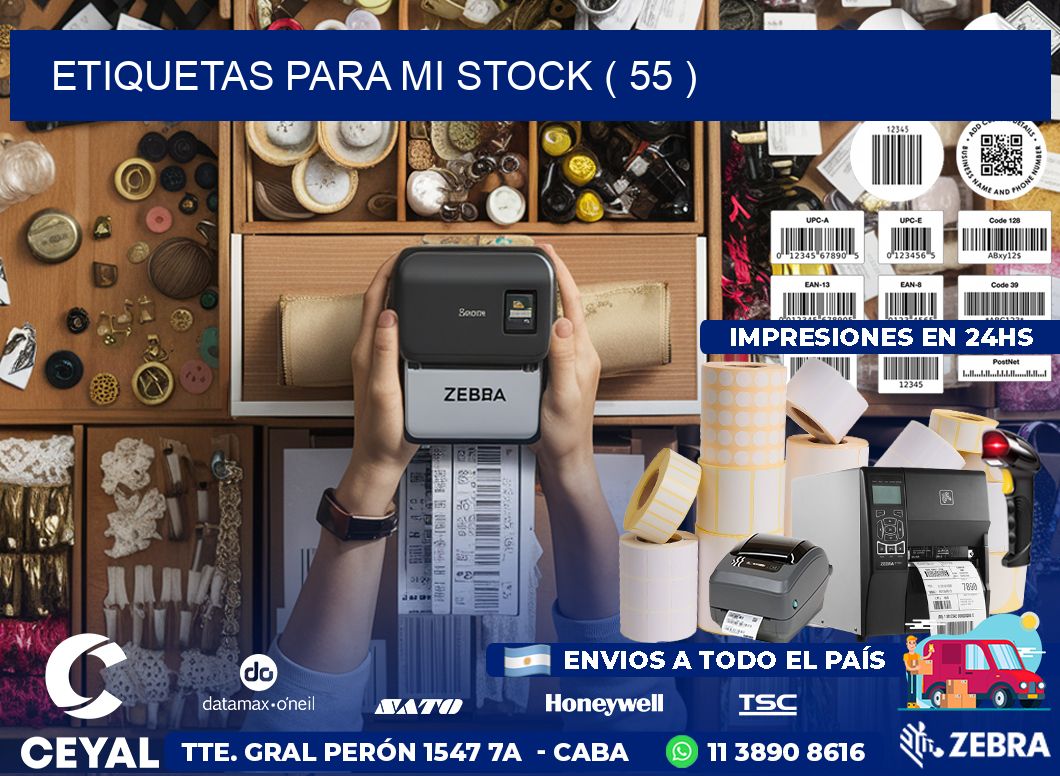 ETIQUETAS PARA MI STOCK ( 55 )