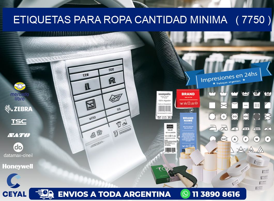 ETIQUETAS PARA ROPA CANTIDAD MINIMA   ( 7750 )