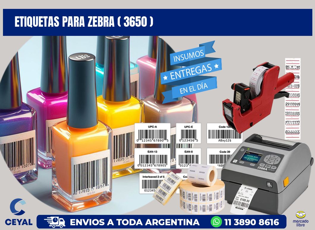 ETIQUETAS PARA ZEBRA ( 3650 )