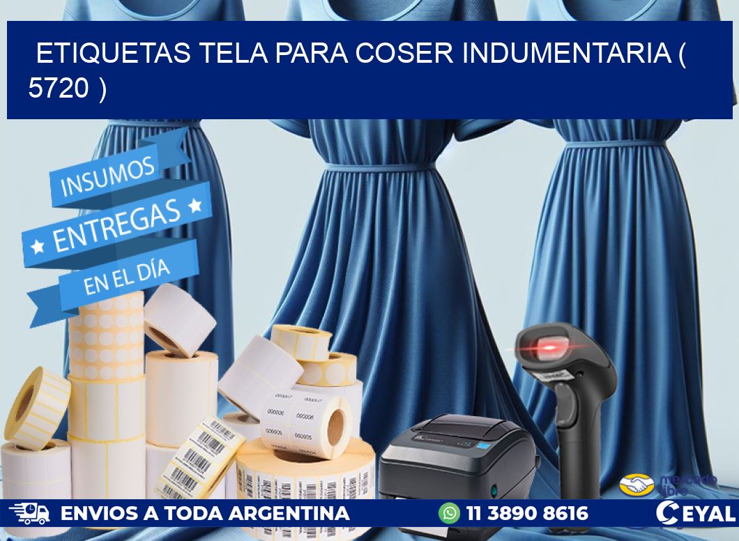 ETIQUETAS TELA PARA COSER INDUMENTARIA ( 5720 )