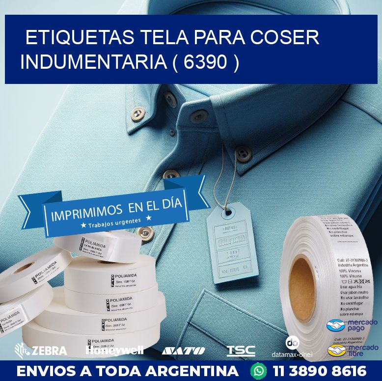 ETIQUETAS TELA PARA COSER INDUMENTARIA ( 6390 )