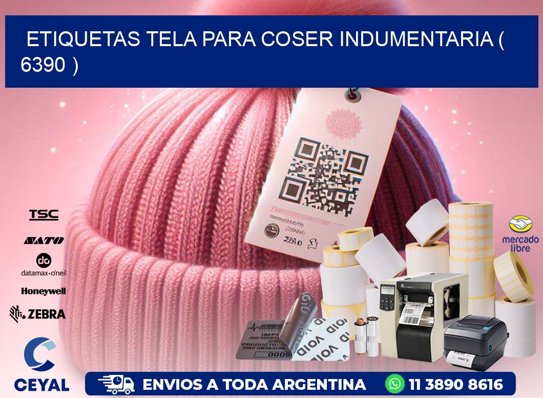 ETIQUETAS TELA PARA COSER INDUMENTARIA ( 6390 )