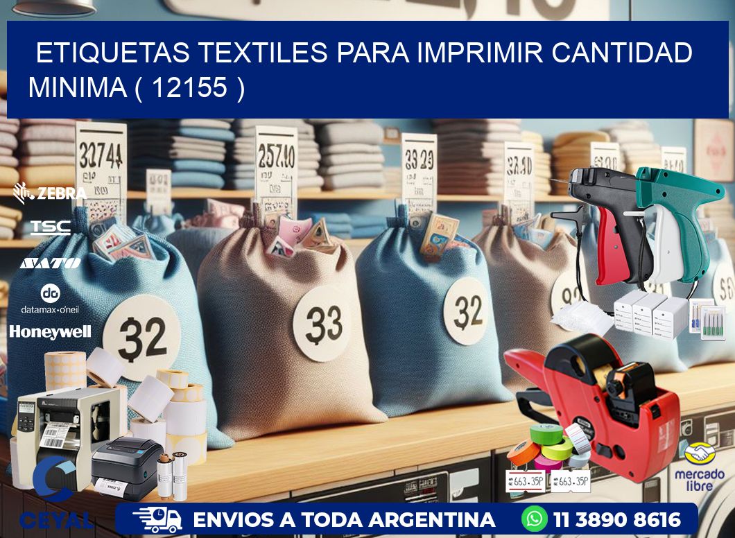 ETIQUETAS TEXTILES PARA IMPRIMIR CANTIDAD MINIMA ( 12155 )