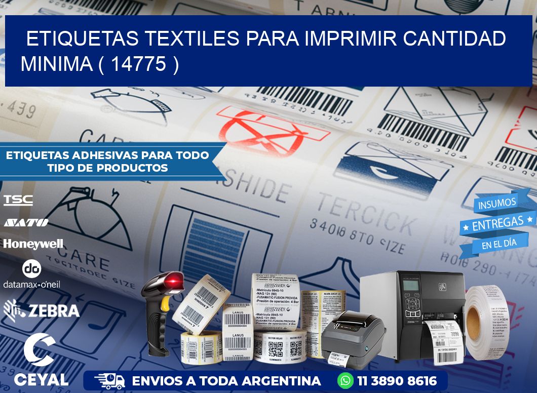 ETIQUETAS TEXTILES PARA IMPRIMIR CANTIDAD MINIMA ( 14775 )