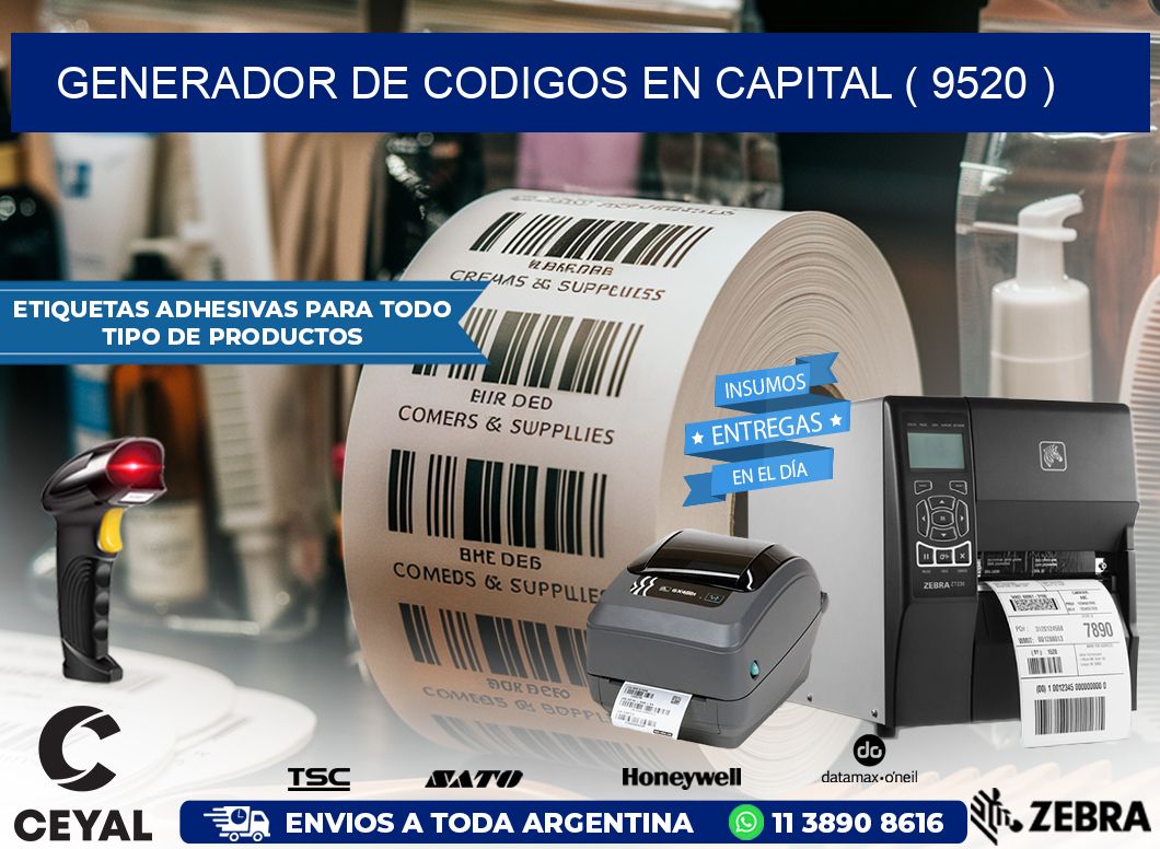 GENERADOR DE CODIGOS EN CAPITAL ( 9520 )