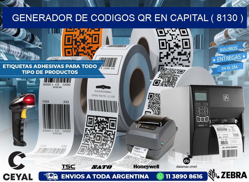GENERADOR DE CODIGOS QR EN CAPITAL ( 8130 )