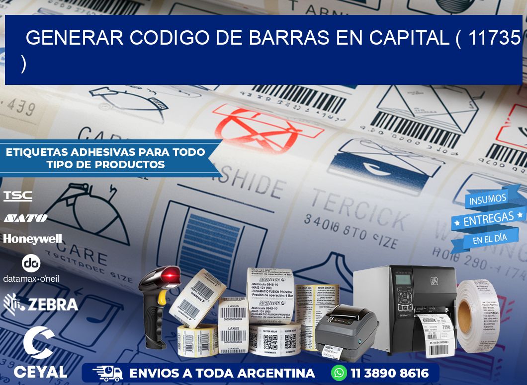 GENERAR CODIGO DE BARRAS EN CAPITAL ( 11735 )