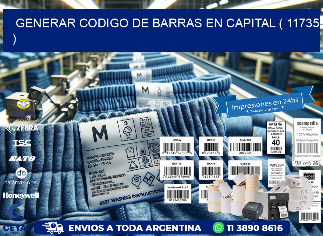 GENERAR CODIGO DE BARRAS EN CAPITAL ( 11735 )