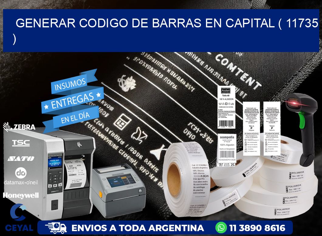 GENERAR CODIGO DE BARRAS EN CAPITAL ( 11735 )
