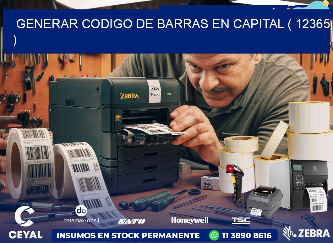 GENERAR CODIGO DE BARRAS EN CAPITAL ( 12365 )