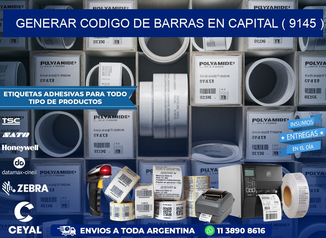 GENERAR CODIGO DE BARRAS EN CAPITAL ( 9145 )