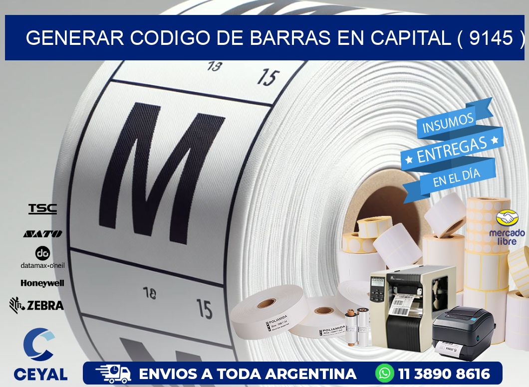GENERAR CODIGO DE BARRAS EN CAPITAL ( 9145 )