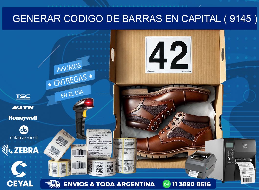 GENERAR CODIGO DE BARRAS EN CAPITAL ( 9145 )