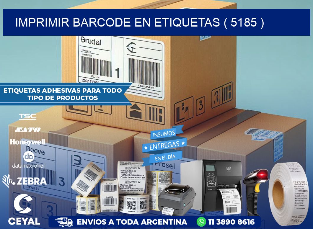 IMPRIMIR BARCODE EN ETIQUETAS ( 5185 )