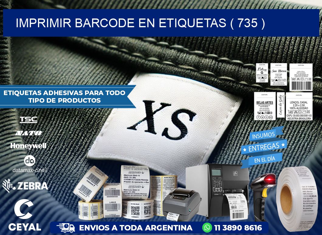 IMPRIMIR BARCODE EN ETIQUETAS ( 735 )