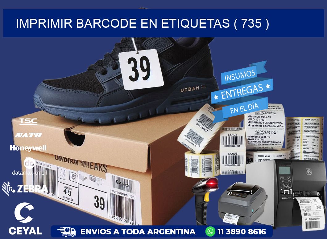 IMPRIMIR BARCODE EN ETIQUETAS ( 735 )