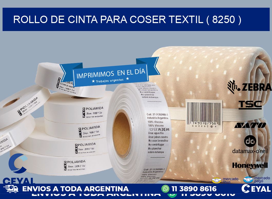 ROLLO DE CINTA PARA COSER TEXTIL ( 8250 )