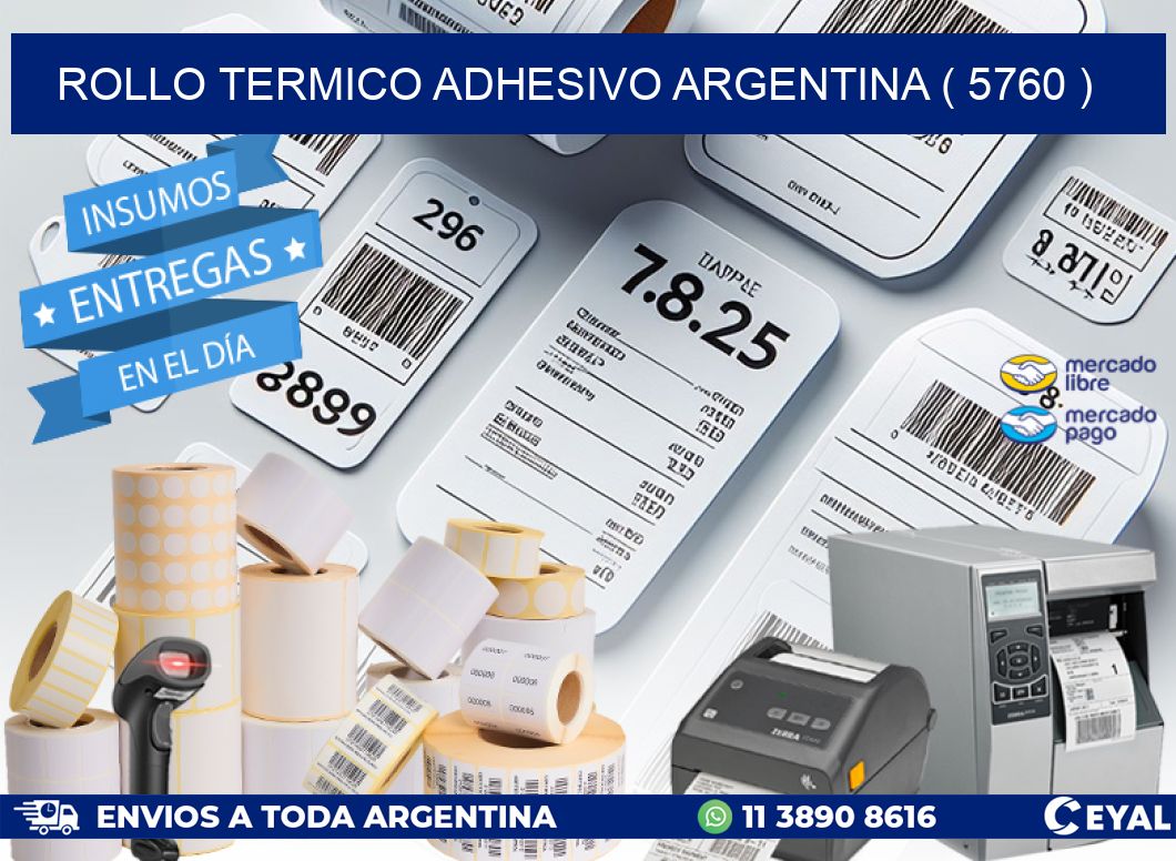 ROLLO TERMICO ADHESIVO ARGENTINA ( 5760 )