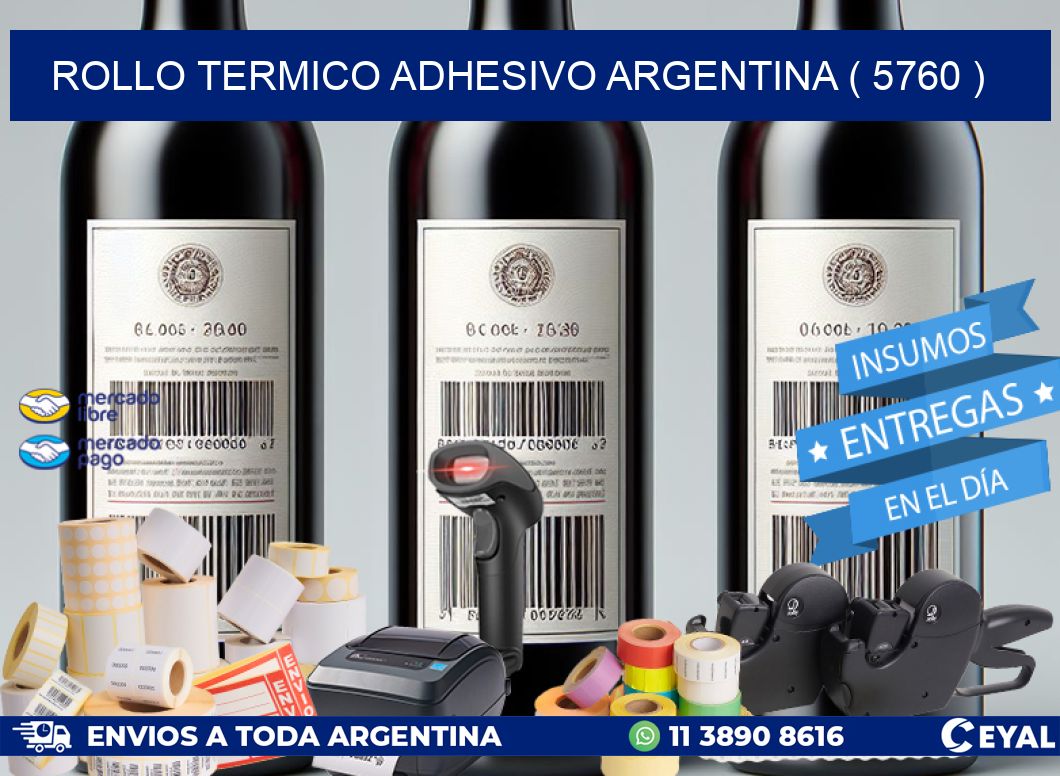 ROLLO TERMICO ADHESIVO ARGENTINA ( 5760 )