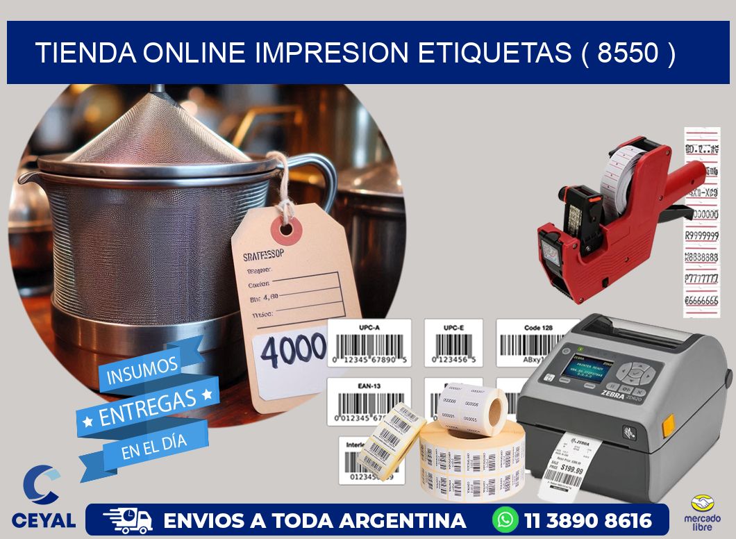 TIENDA ONLINE IMPRESION ETIQUETAS ( 8550 )