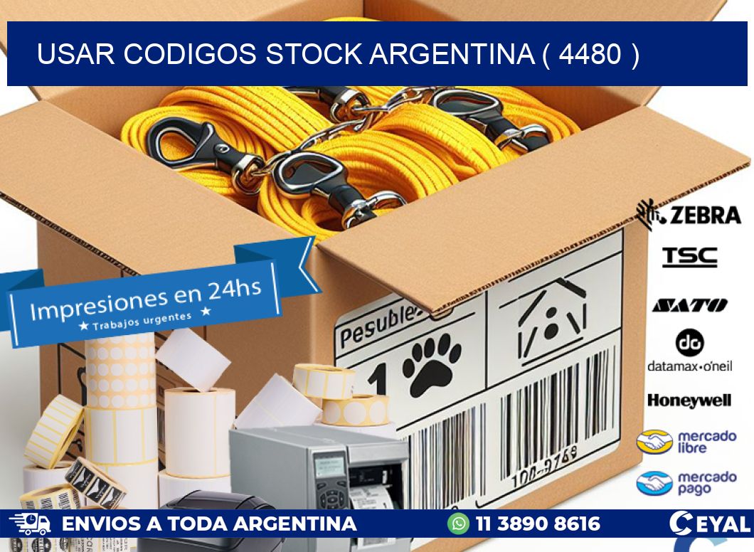 USAR CODIGOS STOCK ARGENTINA ( 4480 )