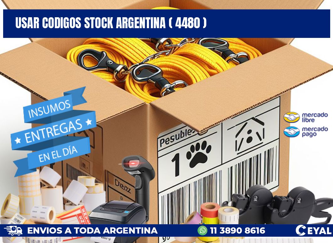 USAR CODIGOS STOCK ARGENTINA ( 4480 )