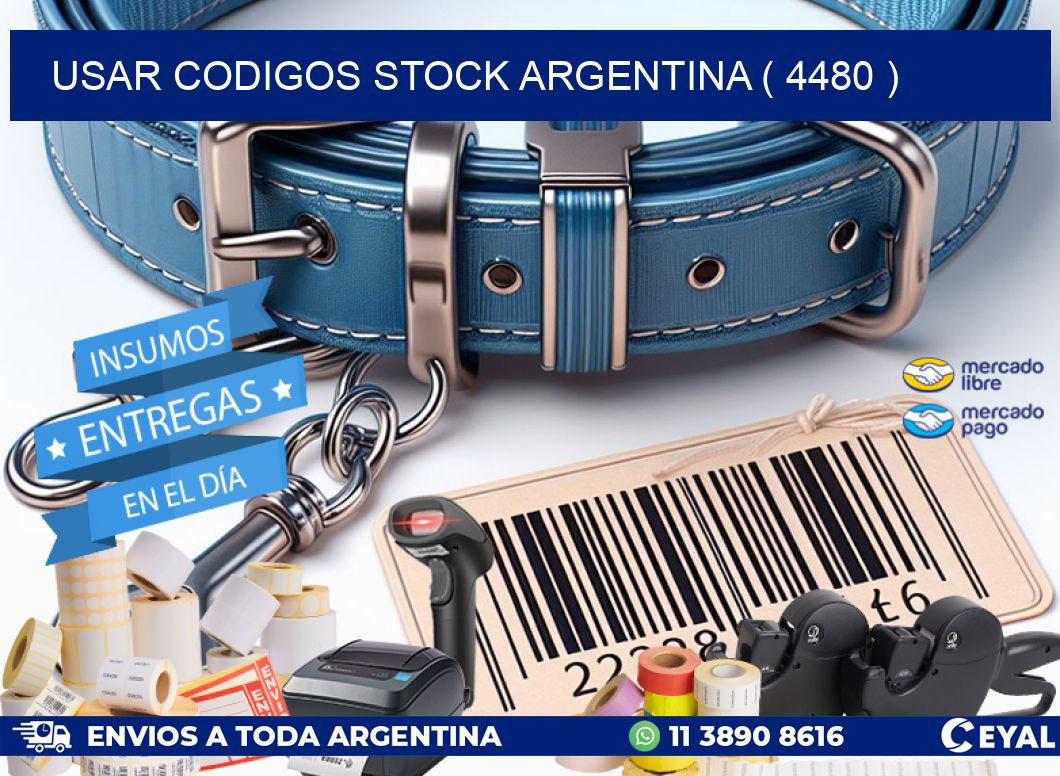 USAR CODIGOS STOCK ARGENTINA ( 4480 )
