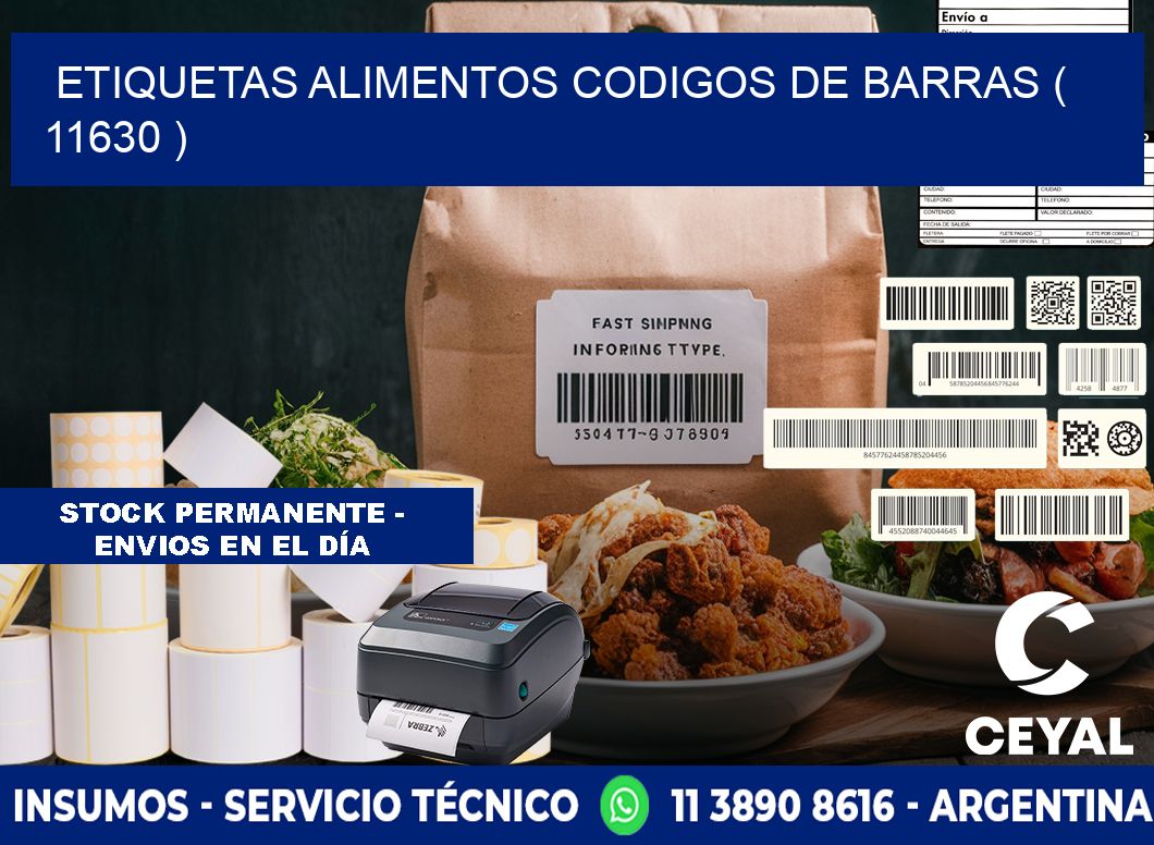 etiquetas alimentos codigos de barras ( 11630 )