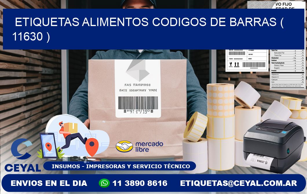etiquetas alimentos codigos de barras ( 11630 )