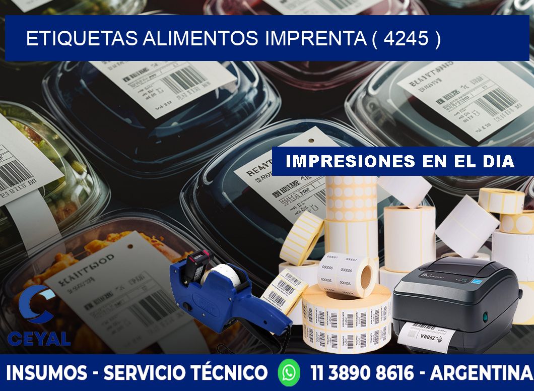 etiquetas alimentos imprenta ( 4245 )