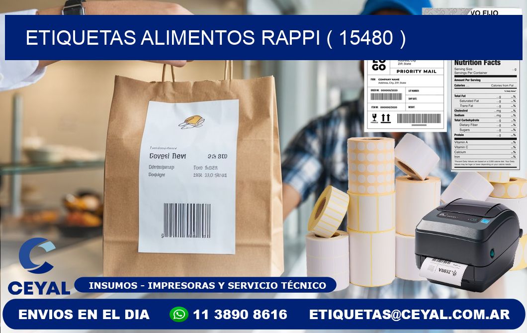 etiquetas alimentos rappi ( 15480 )