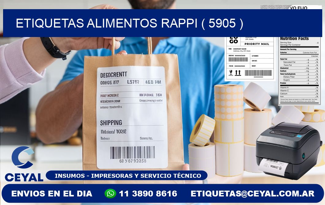 etiquetas alimentos rappi ( 5905 )