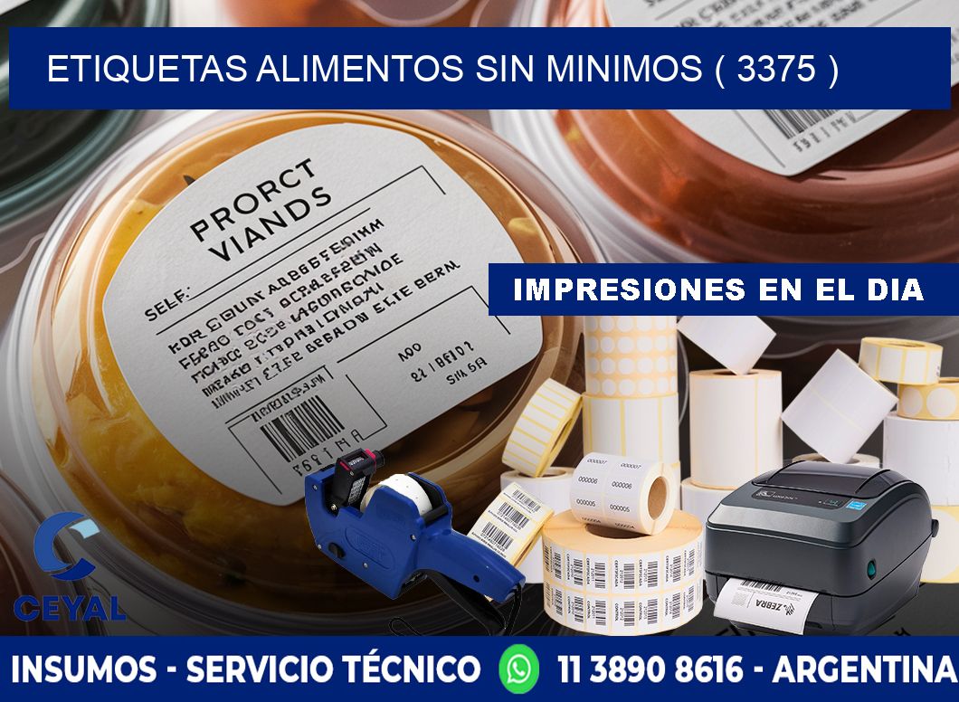 etiquetas alimentos sin minimos ( 3375 )