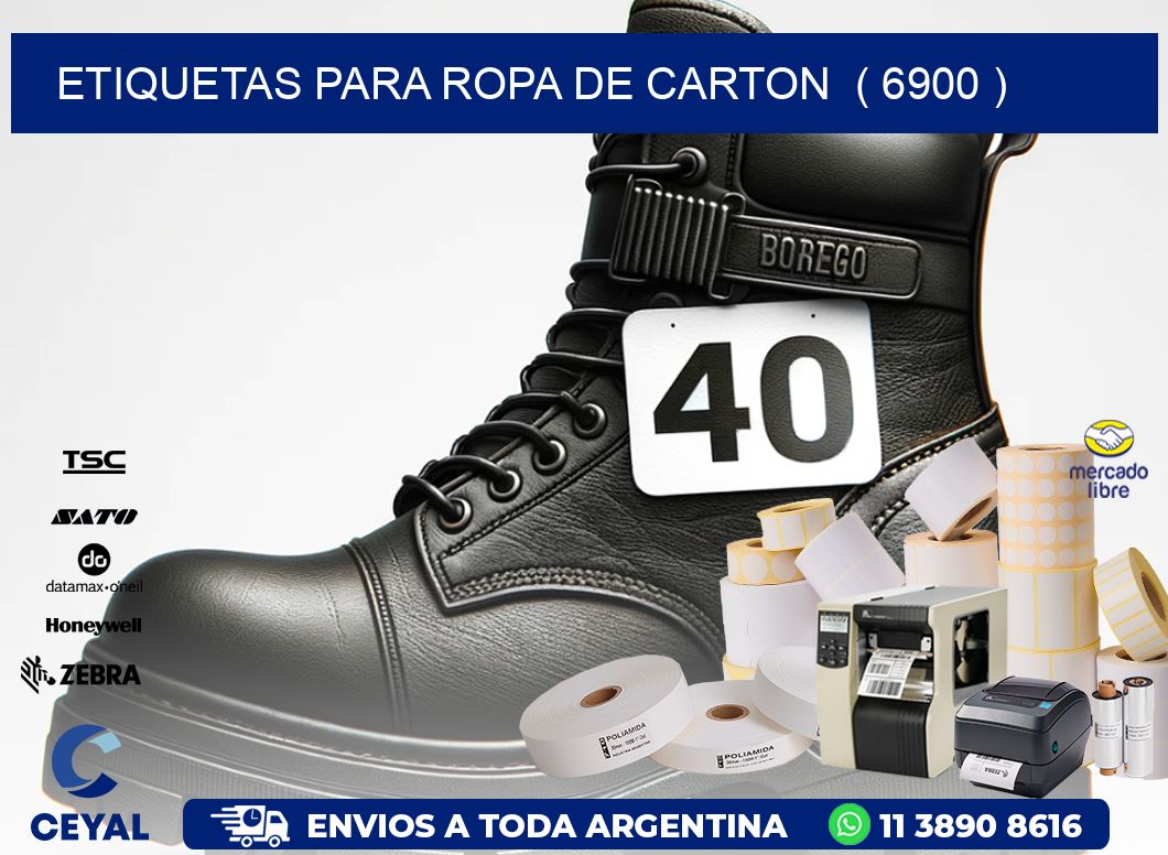 etiquetas para ropa de carton  ( 6900 )