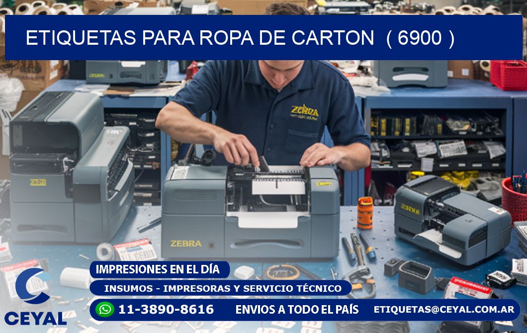 etiquetas para ropa de carton  ( 6900 )