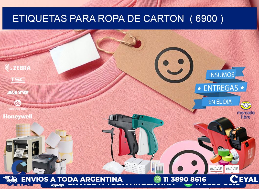 etiquetas para ropa de carton  ( 6900 )