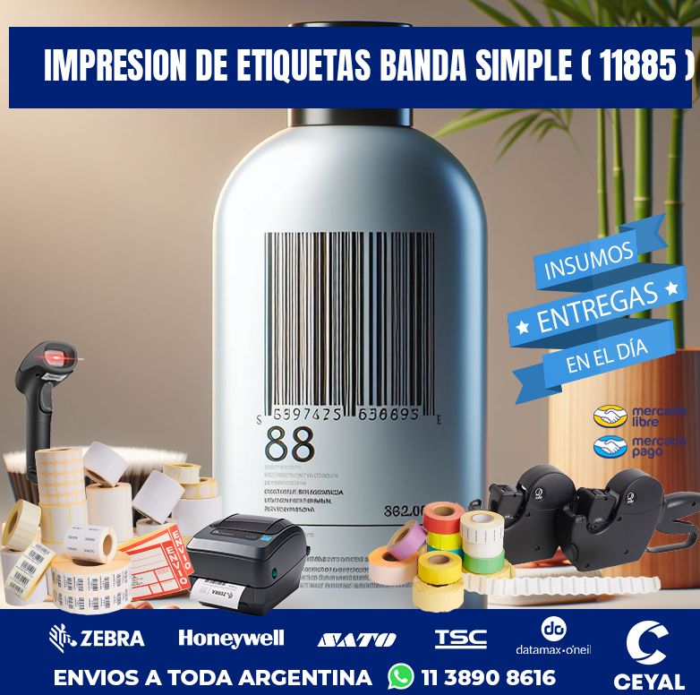 impresion de etiquetas banda simple ( 11885 )