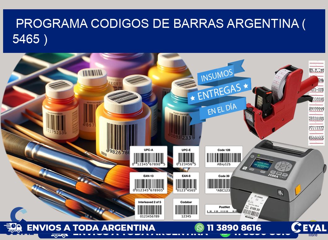 programa codigos de barras argentina ( 5465 )