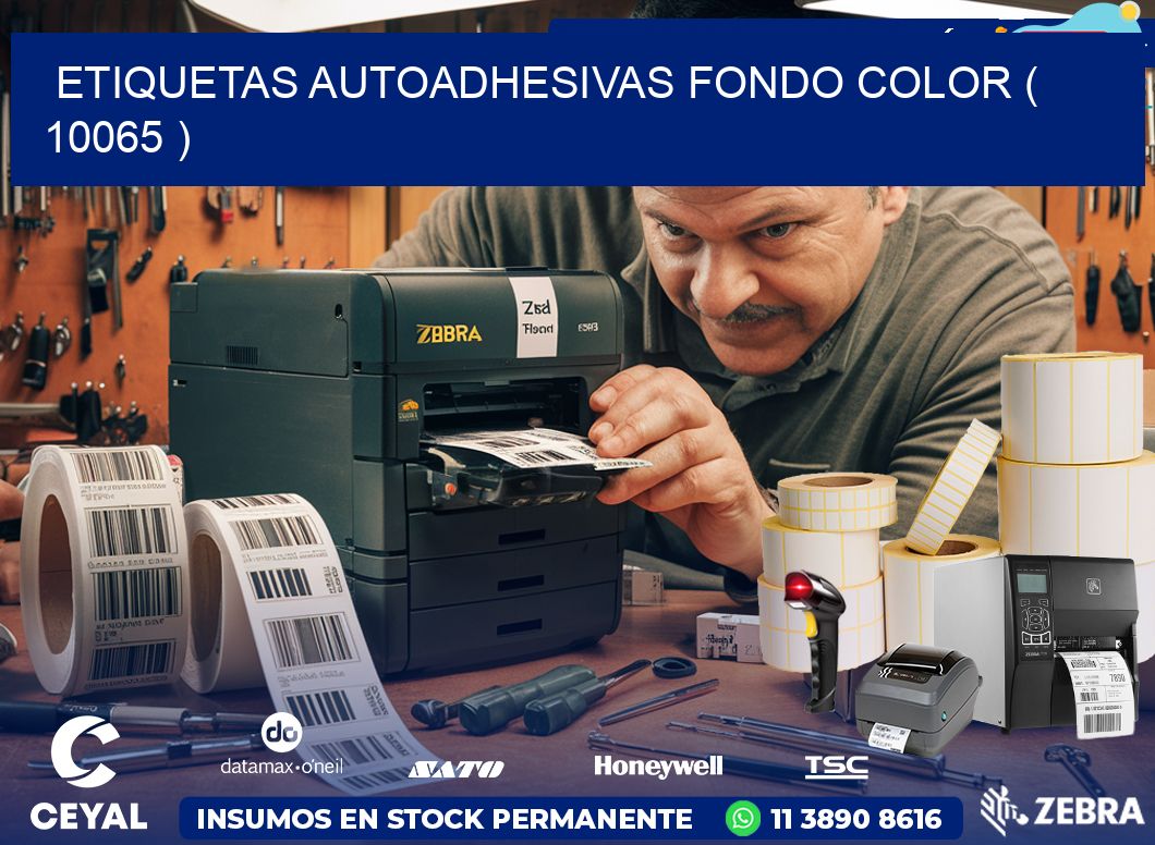 ETIQUETAS AUTOADHESIVAS FONDO COLOR ( 10065 )