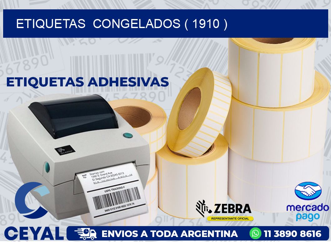 ETIQUETAS  CONGELADOS ( 1910 )