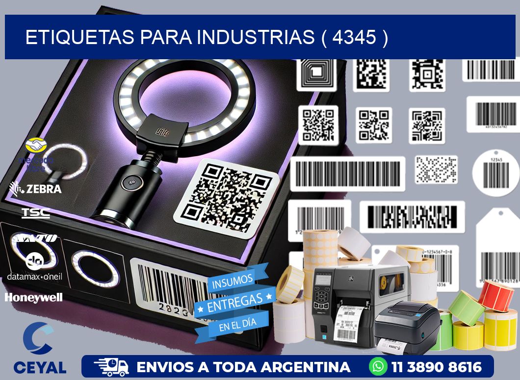 ETIQUETAS PARA INDUSTRIAS ( 4345 )