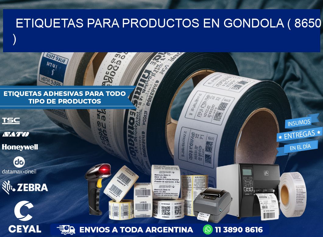 ETIQUETAS PARA PRODUCTOS EN GONDOLA ( 8650 )