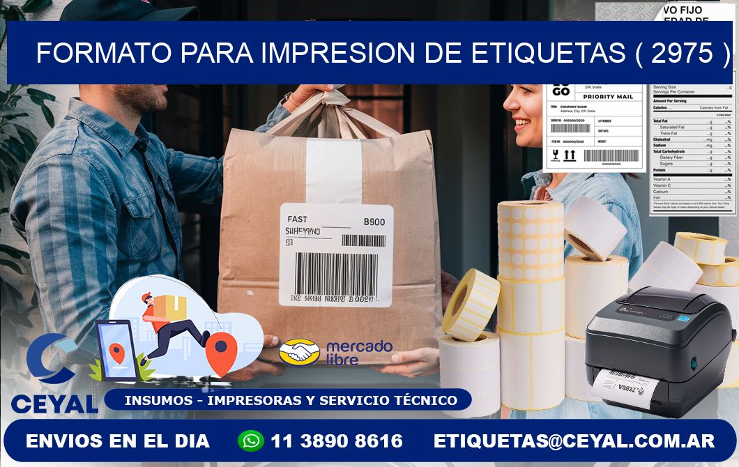FORMATO PARA IMPRESION DE ETIQUETAS ( 2975 )