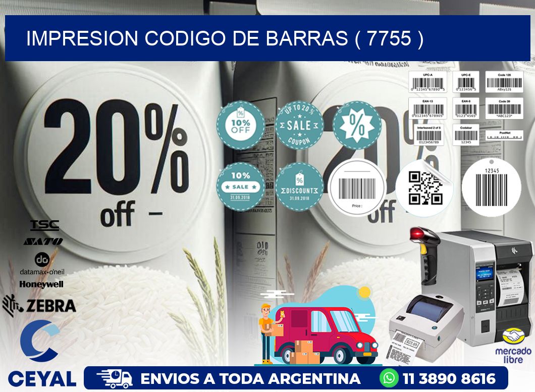 IMPRESION CODIGO DE BARRAS ( 7755 )