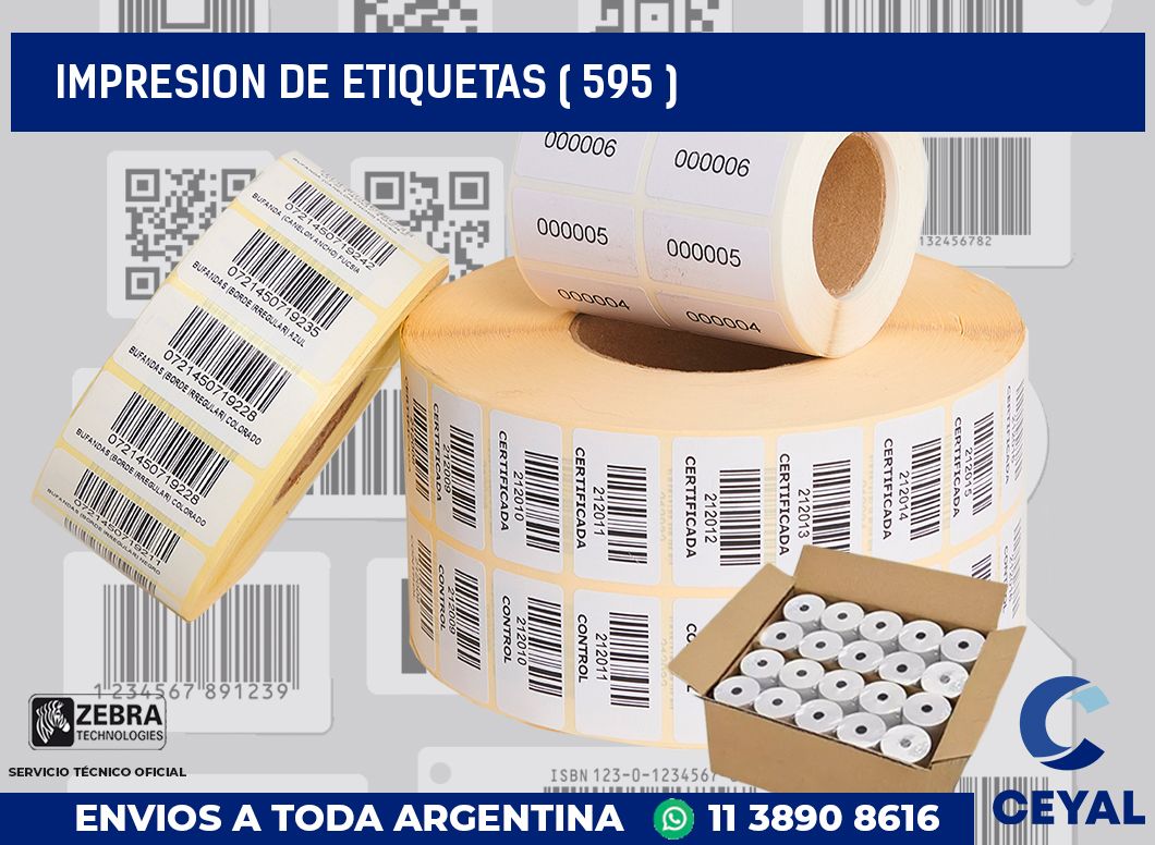 IMPRESION DE ETIQUETAS ( 595 )