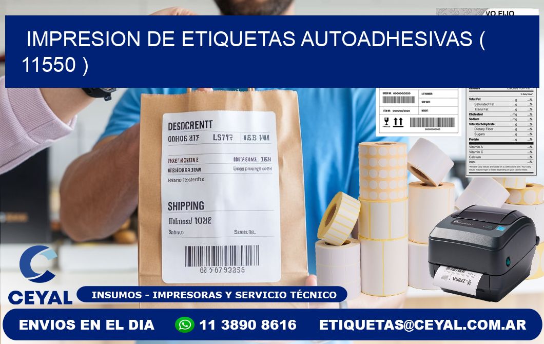 IMPRESION DE ETIQUETAS AUTOADHESIVAS ( 11550 )