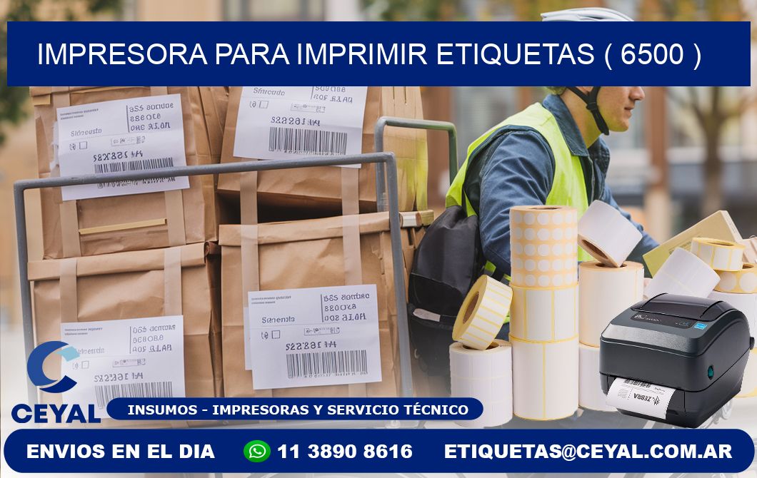 IMPRESORA PARA IMPRIMIR ETIQUETAS ( 6500 )