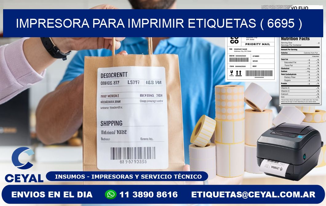 IMPRESORA PARA IMPRIMIR ETIQUETAS ( 6695 )